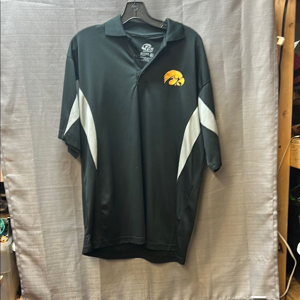 Men's Black Polo Shirt with Logo size XL